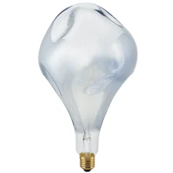 Sigor LED Filament Giantlampe Drop Metallic E27 Silber, 6 W, 1800 K, dimmbar