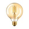 Sigor LED Filament Globelampe E27 Gold, 4,5 W, 2500 K, dimmbar