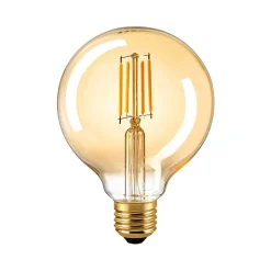 Sigor LED Filament Globelampe E27 Gold, 4,5 W, 2500 K, dimmbar