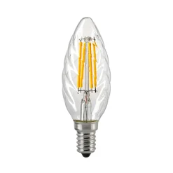 Sigor LED Filament Kerze gedreht E14 klar, 4,5 W, 2700 K, dimmbar