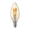 Sigor LED Filament Kerze Curved E14 Gold, 2,5 W, 1800 K, dimmbar