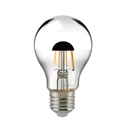 Sigor LED Filament Kopfspiegellampe E27 Silber, 8,5 W, 2700 K, dimmbar