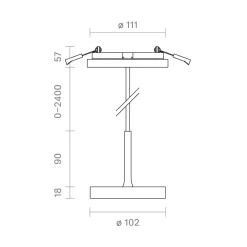 Sigor Nivo LED Einbau-Pendelleuchte