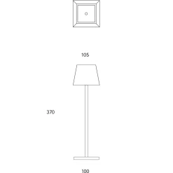 Sigor Nuindie LED Akkuleuchte, Flex-Mood, eckig