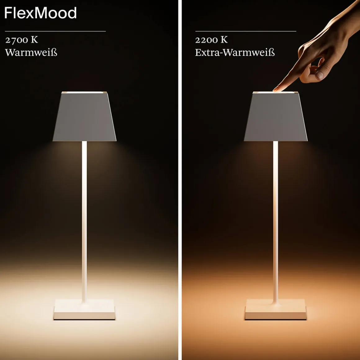 Sigor Nuindie LED Akkuleuchte, Flex-Mood, eckig
