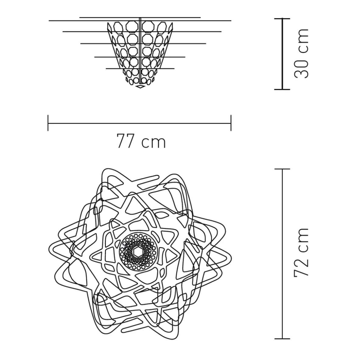 Slamp Aurora Ceiling Large