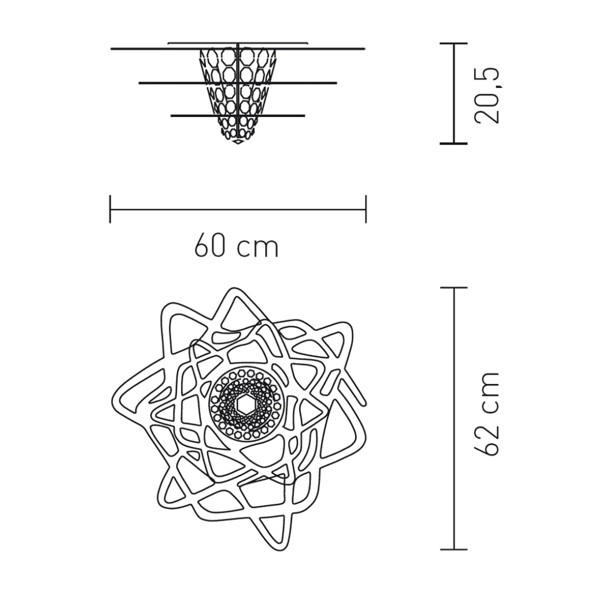Slamp Aurora Ceiling Mini