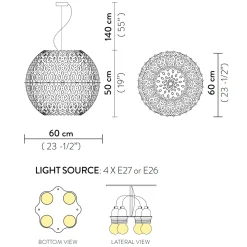 Slamp Charlotte Globe Suspension