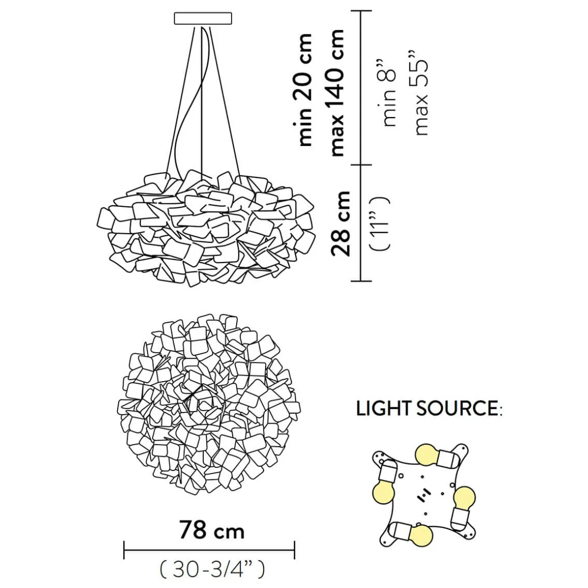 Slamp Clizia Mama non Mama Suspension Large