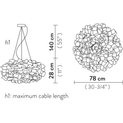 Slamp Clizia Pixel Suspension Large