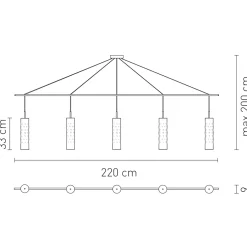 Slamp Dimple Suspension Penta, Rückläufer