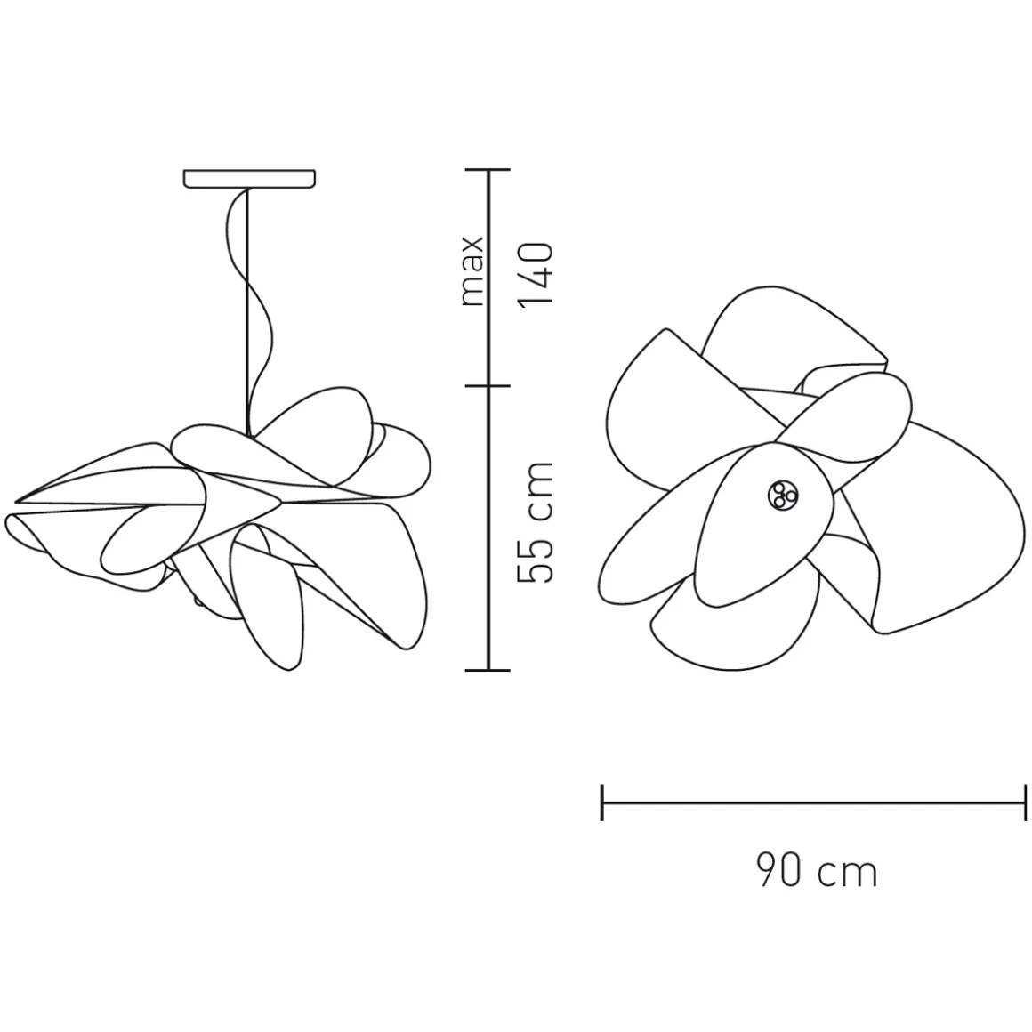 Slamp etoile LED Suspension