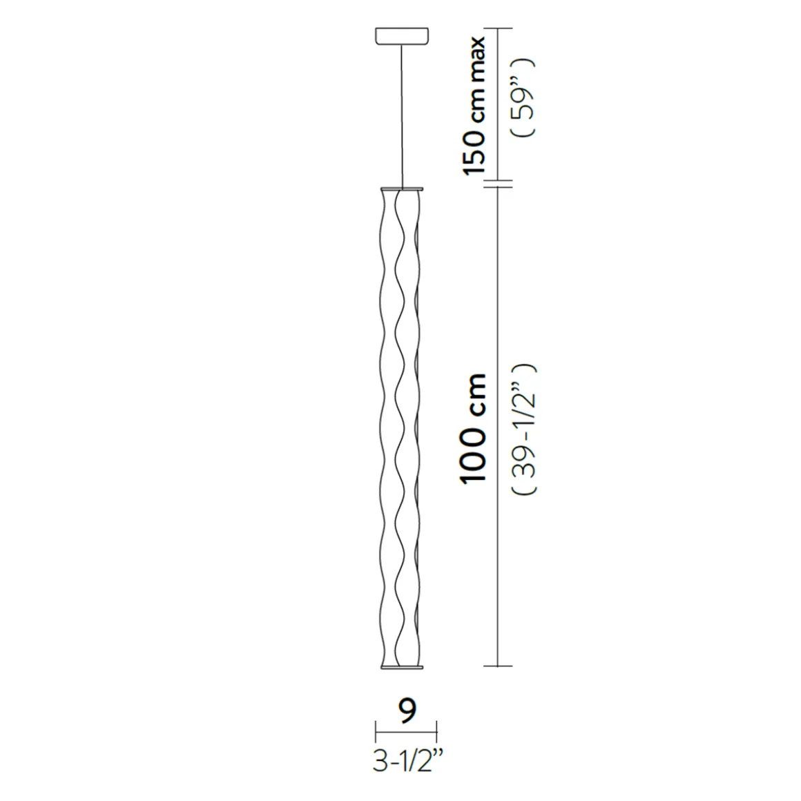 Slamp Hugo LED Suspension Vertical