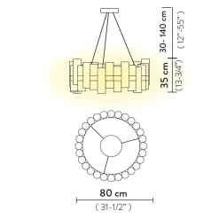 Slamp La Lollo LED Suspension Large