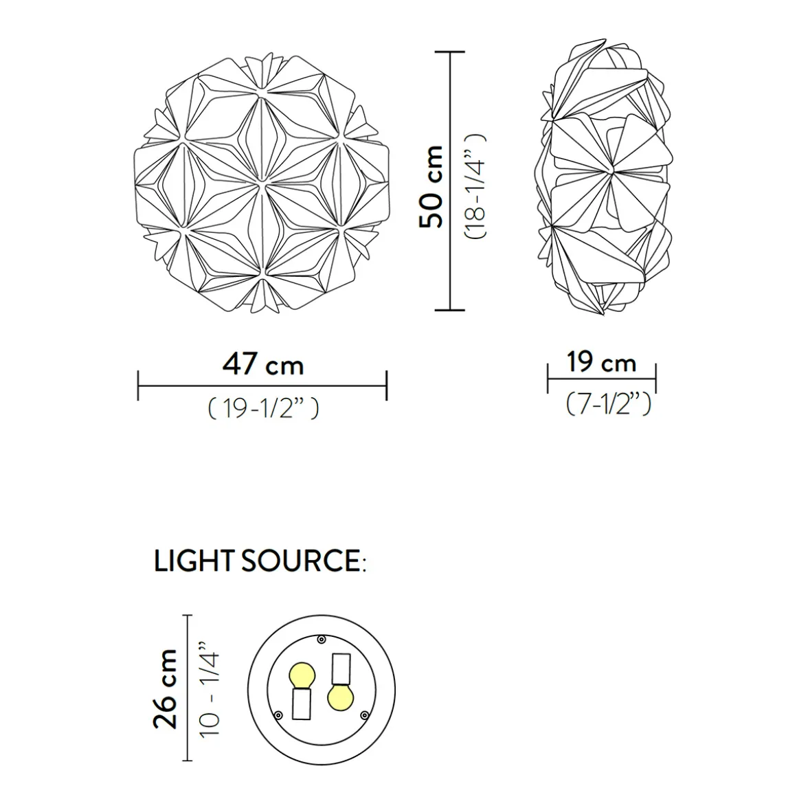 Slamp La Vie Ceiling / Wall Medium
