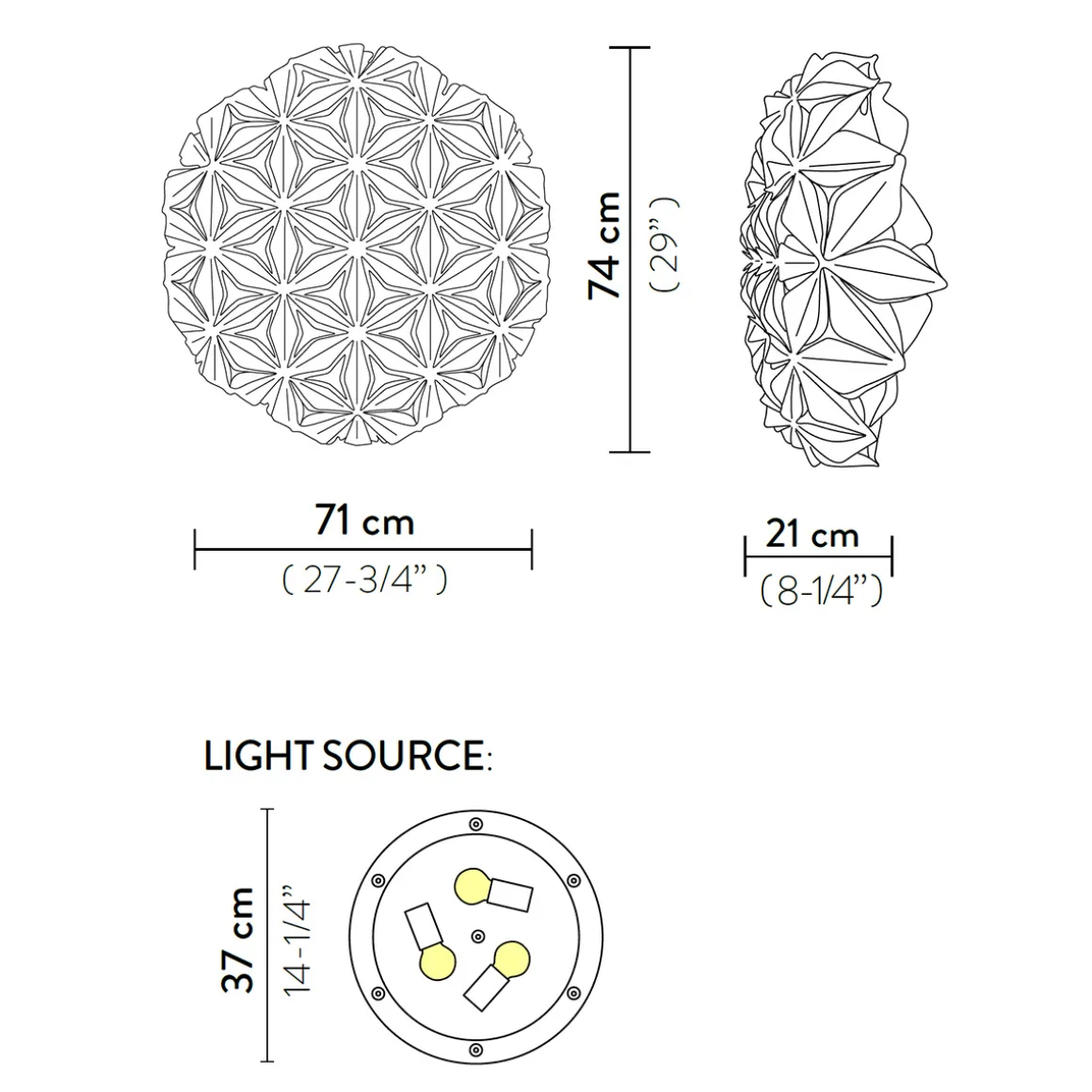 Slamp La Vie Ceiling / Wall Large