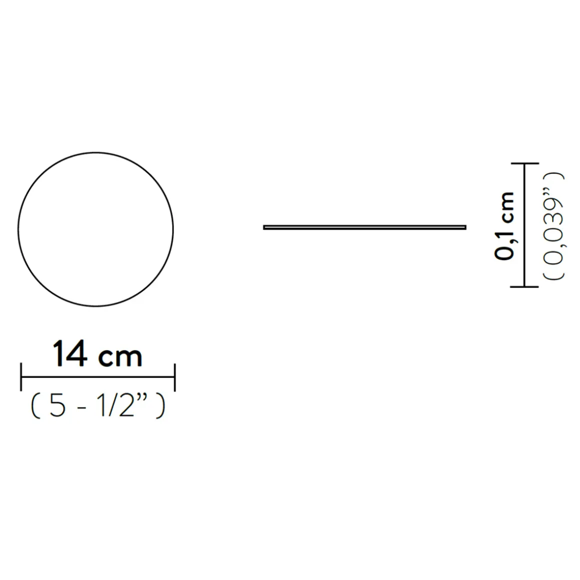 Slamp Magnetische Metallscheibe für LaFleur Battery, Ø: 14 cm