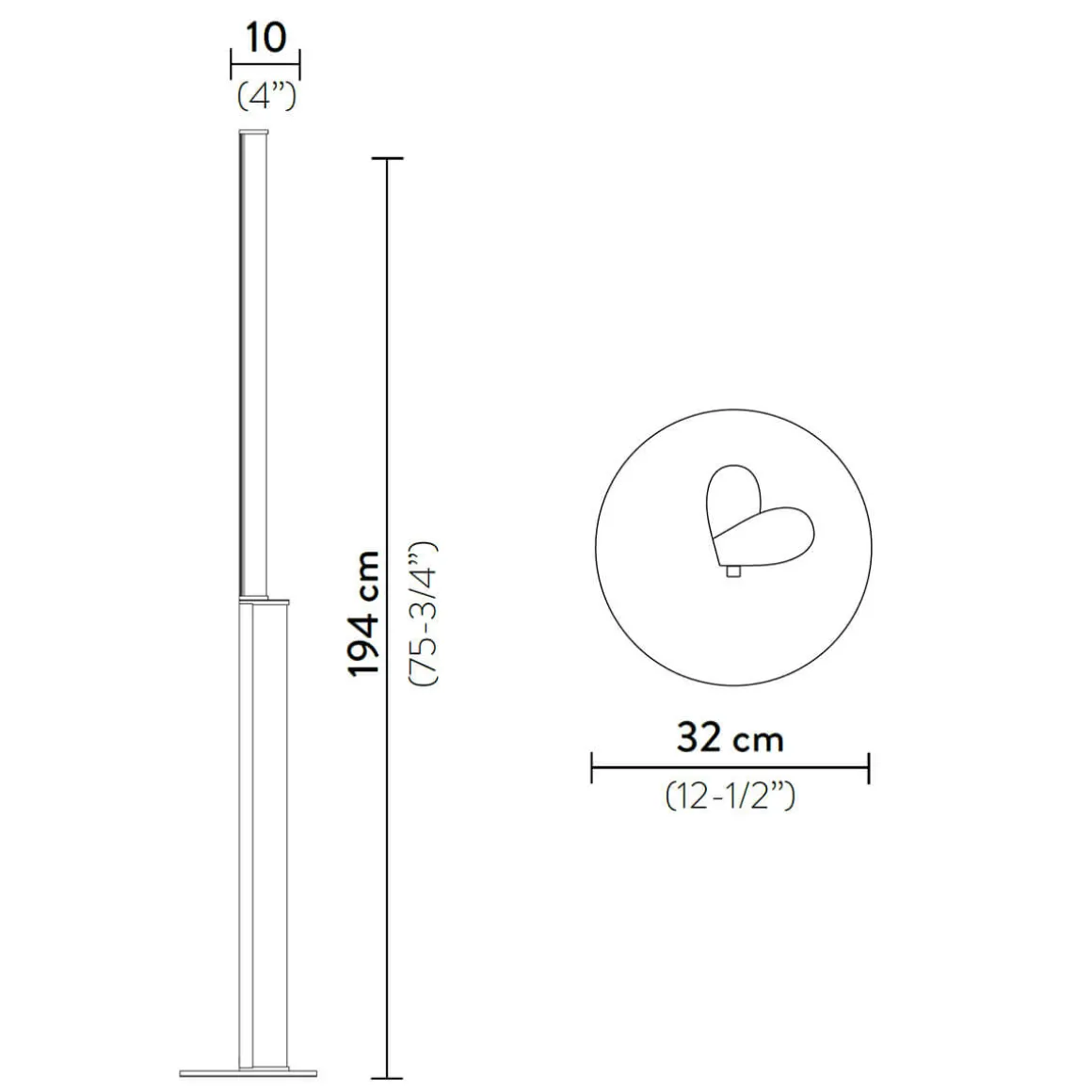 Slamp Modula Twisted LED Floor