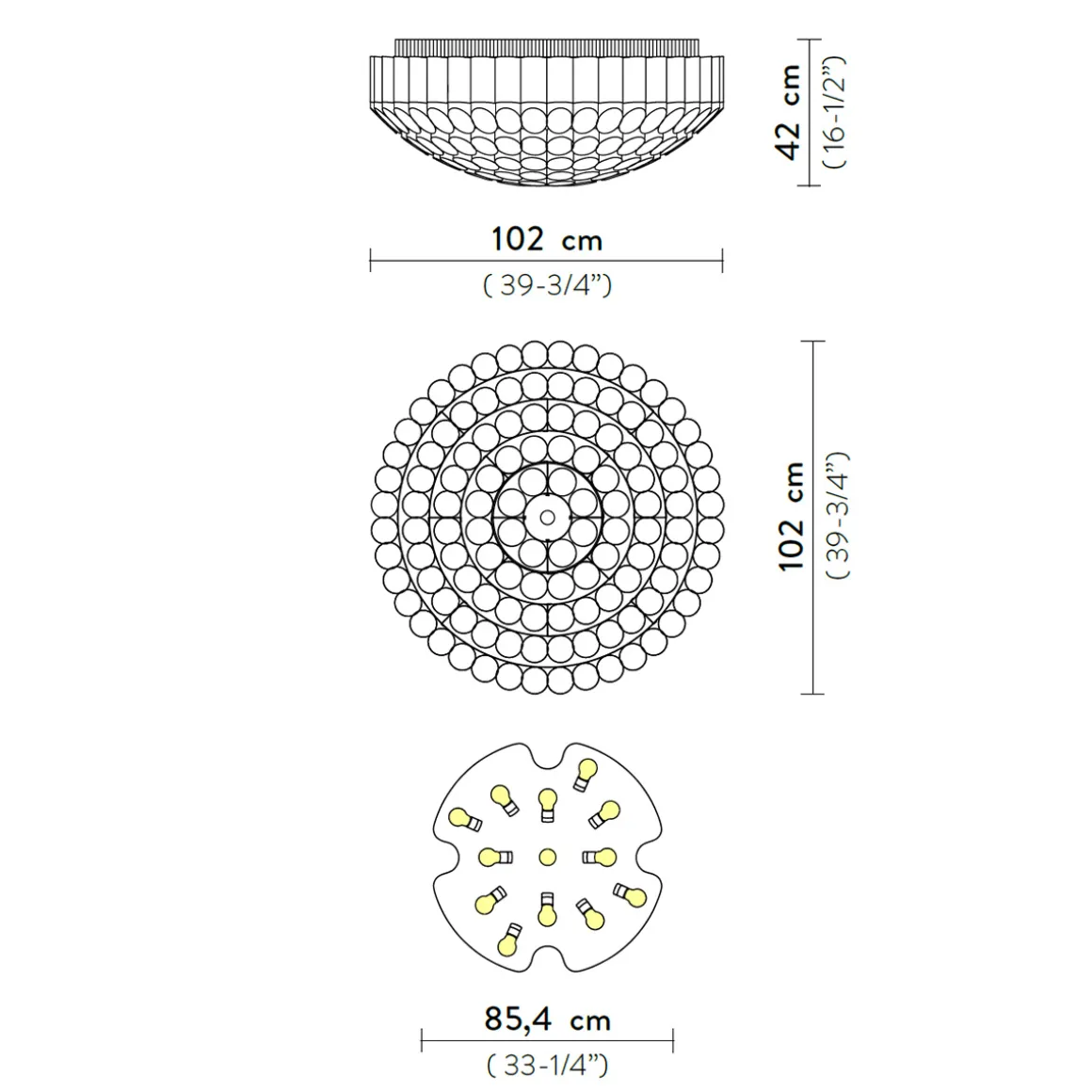 Slamp Odeon 100 Ceiling