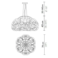 Slamp Quantica 75 Suspension
