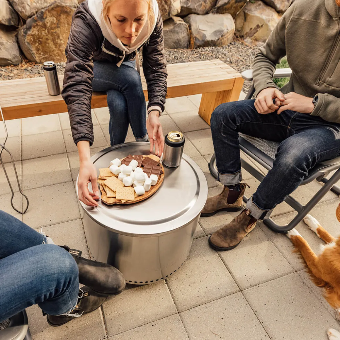 Solo Stove Bonfire 2.0 Feuerschale mit Standfuß, Garten-Set