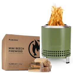 Solo Stove Mesa XL Tischfeuer & Tischkamin, inkl. Mini Brennholz Buche