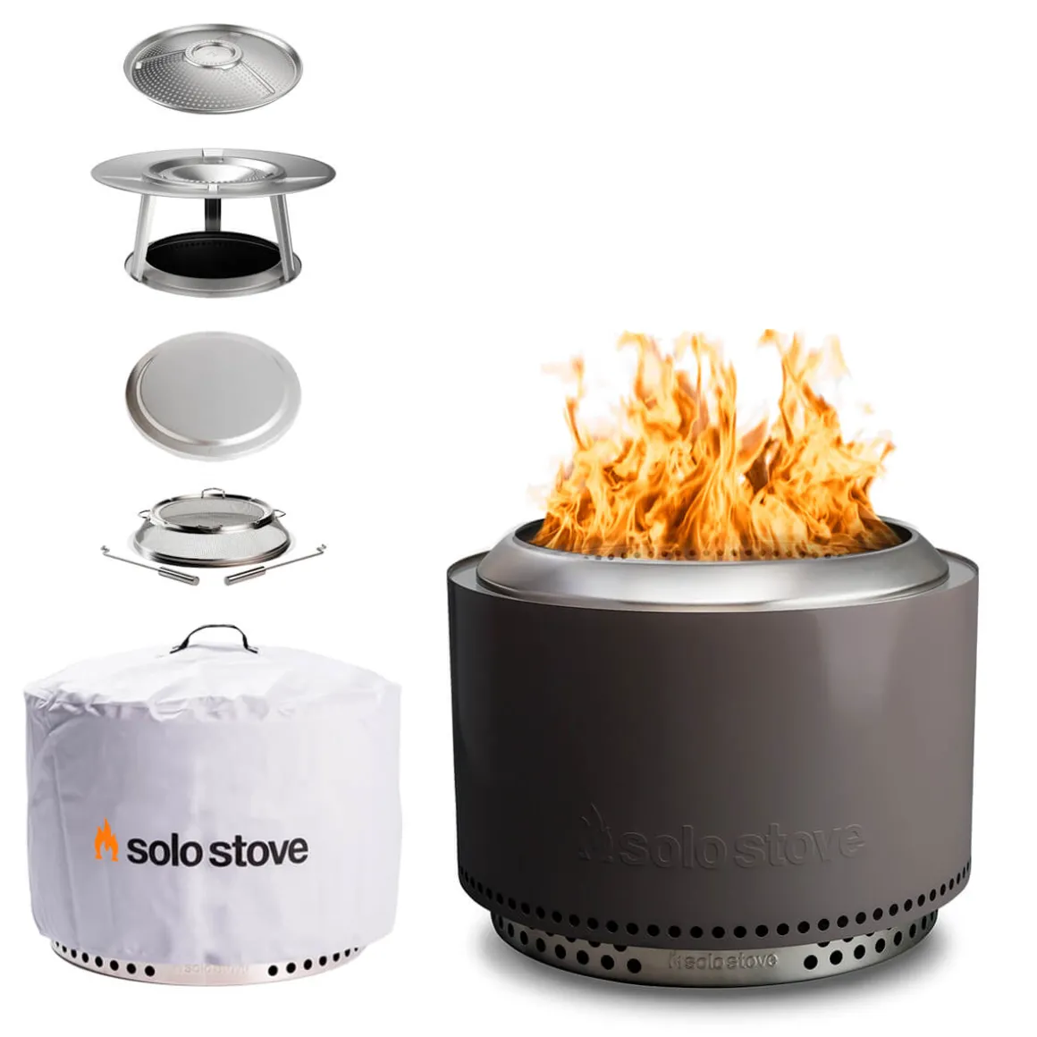 Solo Stove Yukon 2.0 Feuerschale mit Standfuß, Komplett-Set