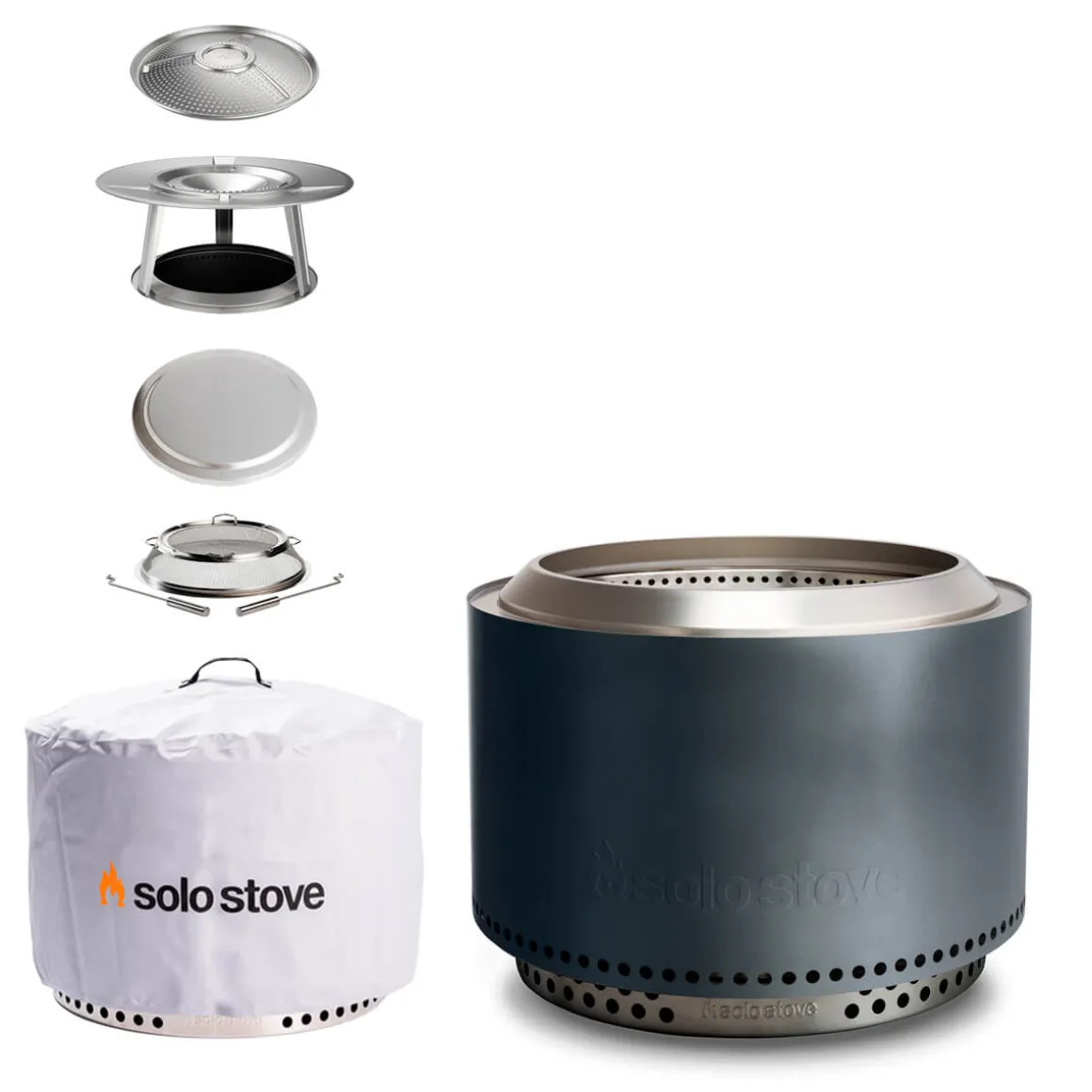 Solo Stove Yukon 2.0 Feuerschale mit Standfuß, Komplett-Set