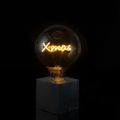 Sompex Cubic Tischleuchte schwarz, mit Motiv Leuchtmittel