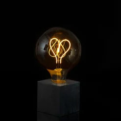 Sompex Cubic Tischleuchte schwarz, mit Motiv Leuchtmittel