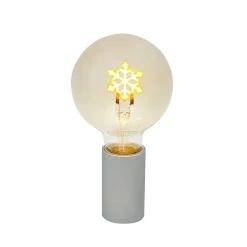 Sompex Schneeflocke LED Filament Globelampe E27 Amber, 1,5 W, 2000 K