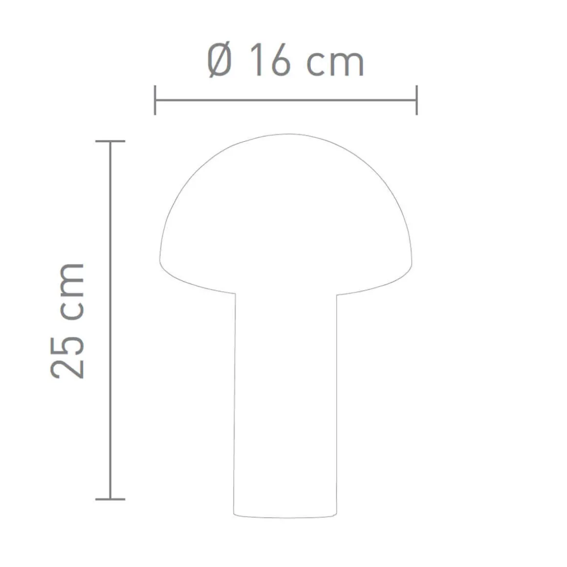 Sompex Svamp LED Akkuleuchte