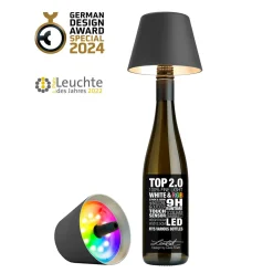 Sompex Top 2.0 RGB LED Akkuleuchte & Flaschenaufsatz