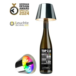 Sompex Top 2.0 RGB LED Akkuleuchte & Flaschenaufsatz