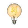 Sompex Victory LED Filament Globelampe E27 Amber, 1,5 W, 2000 K