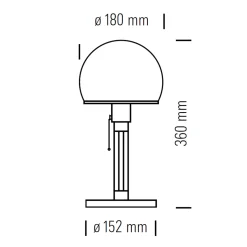 Tecnolumen Wagenfeld Tischleuchte WG 24