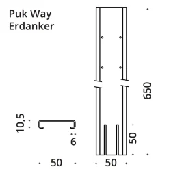 Top Light Erdanker für Puk Mini Way II & Puk Maxx Way II