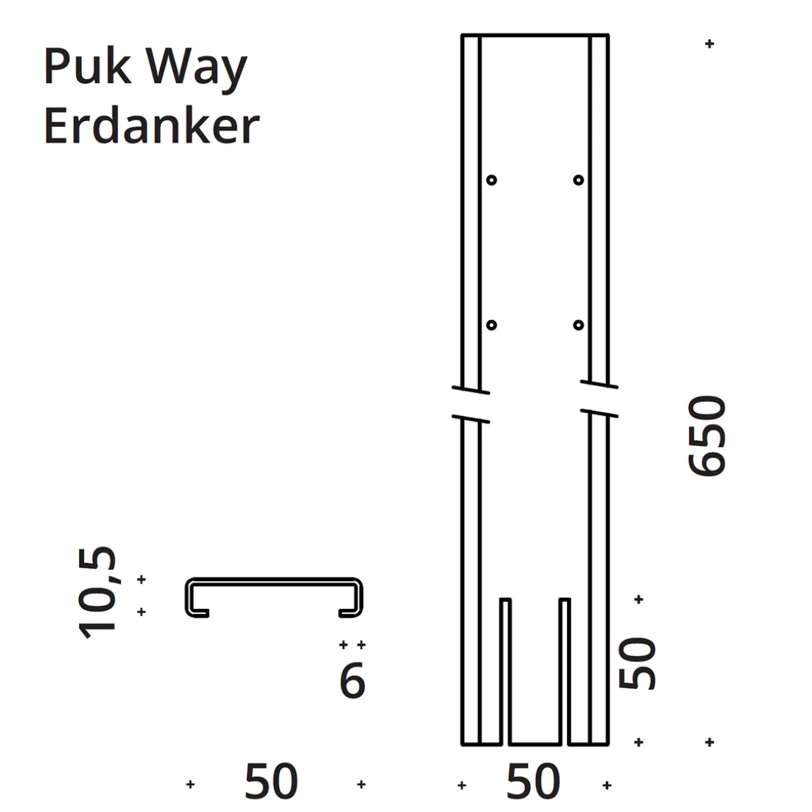 Top Light Erdanker für Puk Mini Way II & Puk Maxx Way II