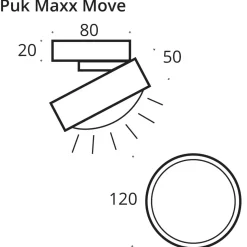 Top Light Puk Maxx Move LED Deckenleuchte, Gehäuse