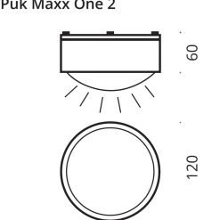 Top Light Puk Maxx One 2 Deckenleuchte, Gehäuse