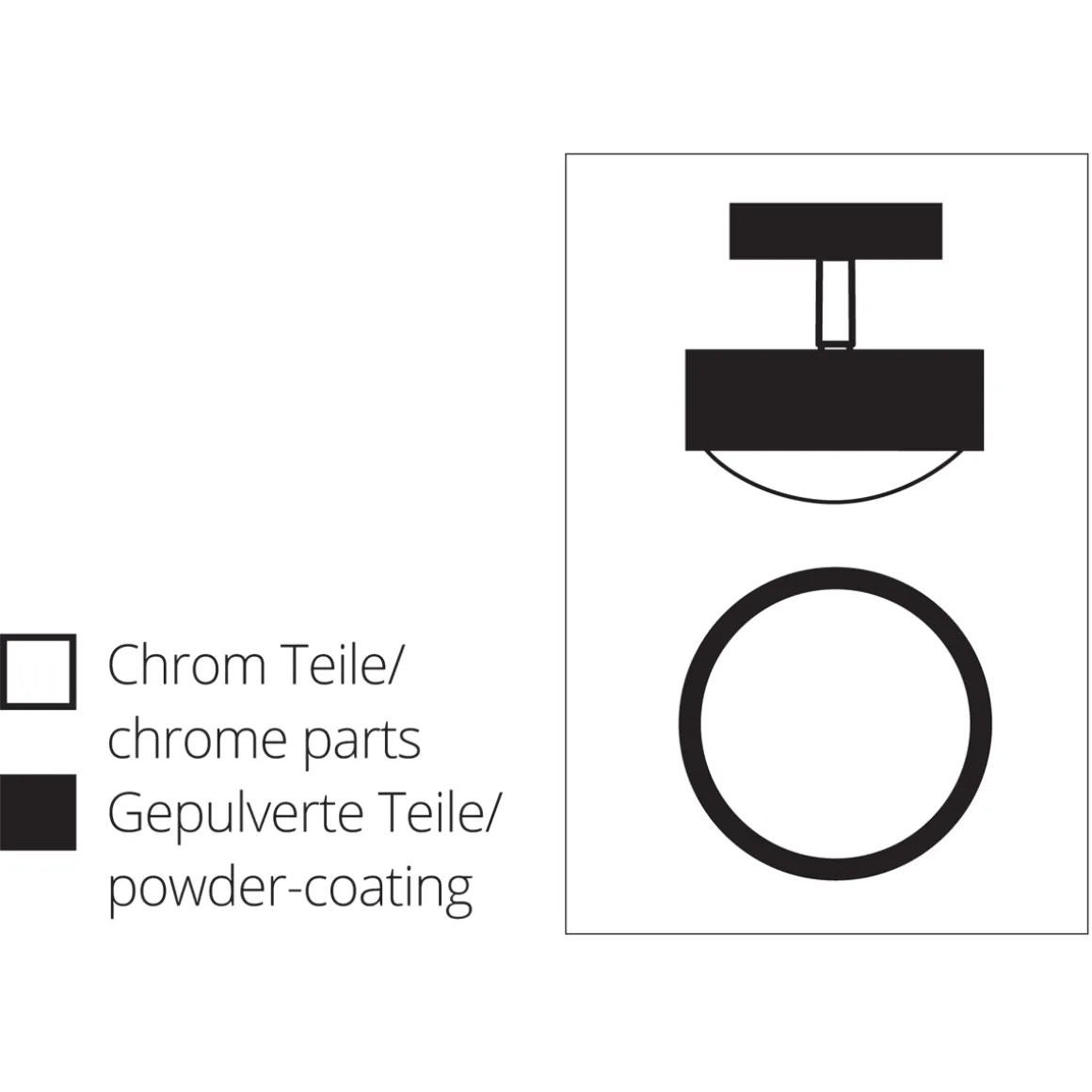 Top Light Puk Maxx Turn Downlight Deckenleuchte, Gehäuse