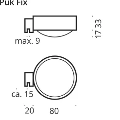 Top Light Puk Mini Fix LED Klemmleuchte, Gehäuse