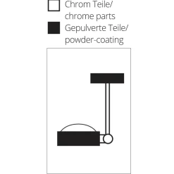 Top Light Puk Mini Side Single Ceiling Deckenleuchte, 20 cm, Gehäuse, Auslaufmodell