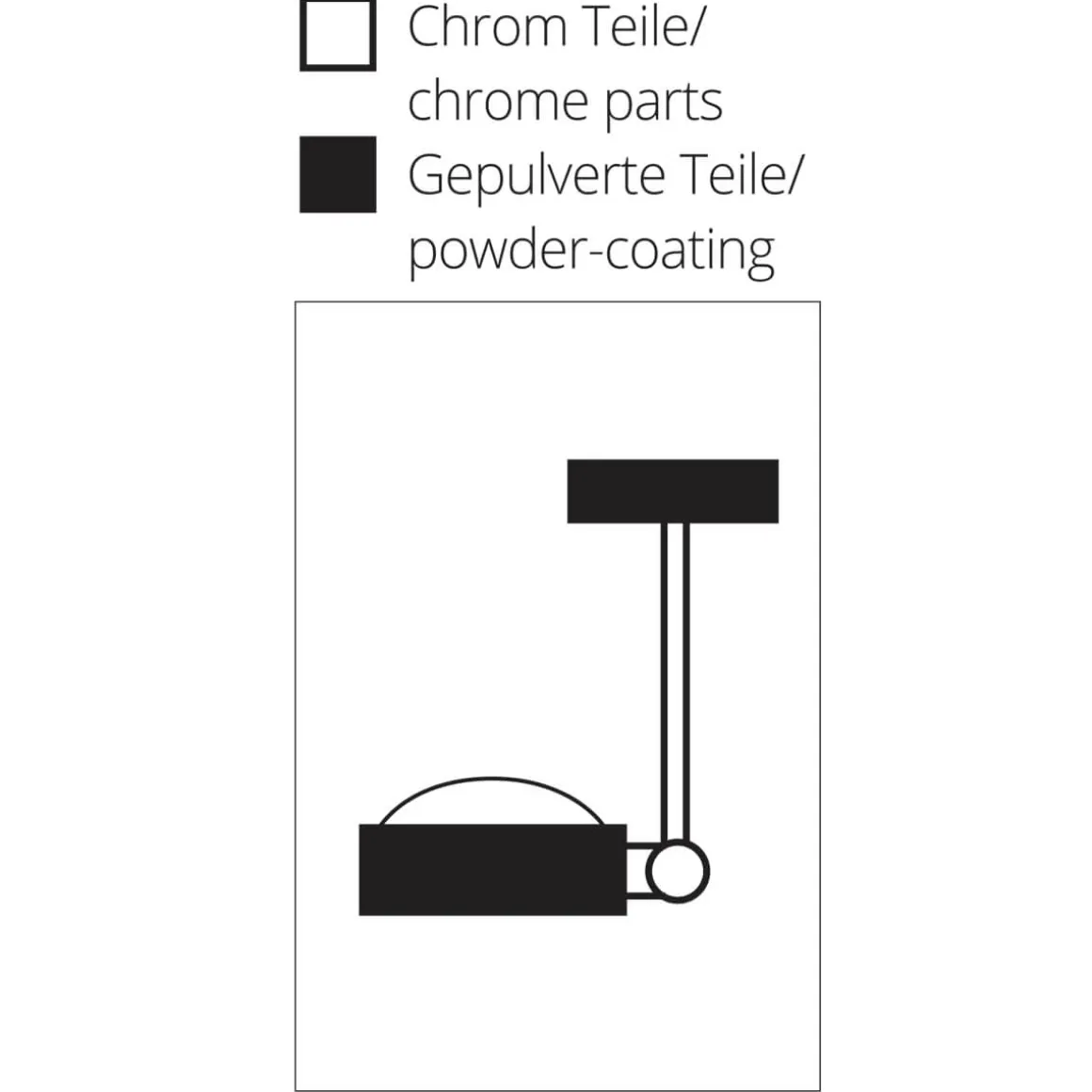 Top Light Puk Mini Side Single Ceiling Deckenleuchte, 10 cm, mit Einsätzen, Einzelstück