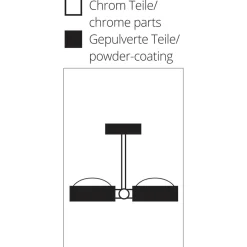 Top Light Puk Mini Side Twin Ceiling LED Deckenleuchte, 10 cm, Gehäuse