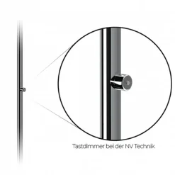 Top Light Puk Mini Table Single LED Tischleuchte, 80 cm, Gehäuse