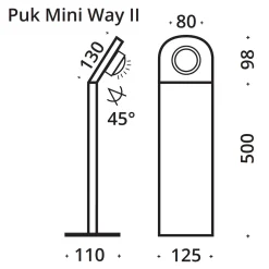 Top Light Puk Mini Way II LED Pollerleuchte, Gehäuse
