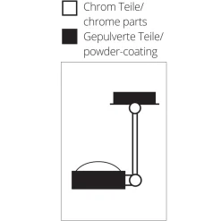 Top Light Puk Wing Single LED Wand- / Deckenleuchte, 30 cm, Gehäuse