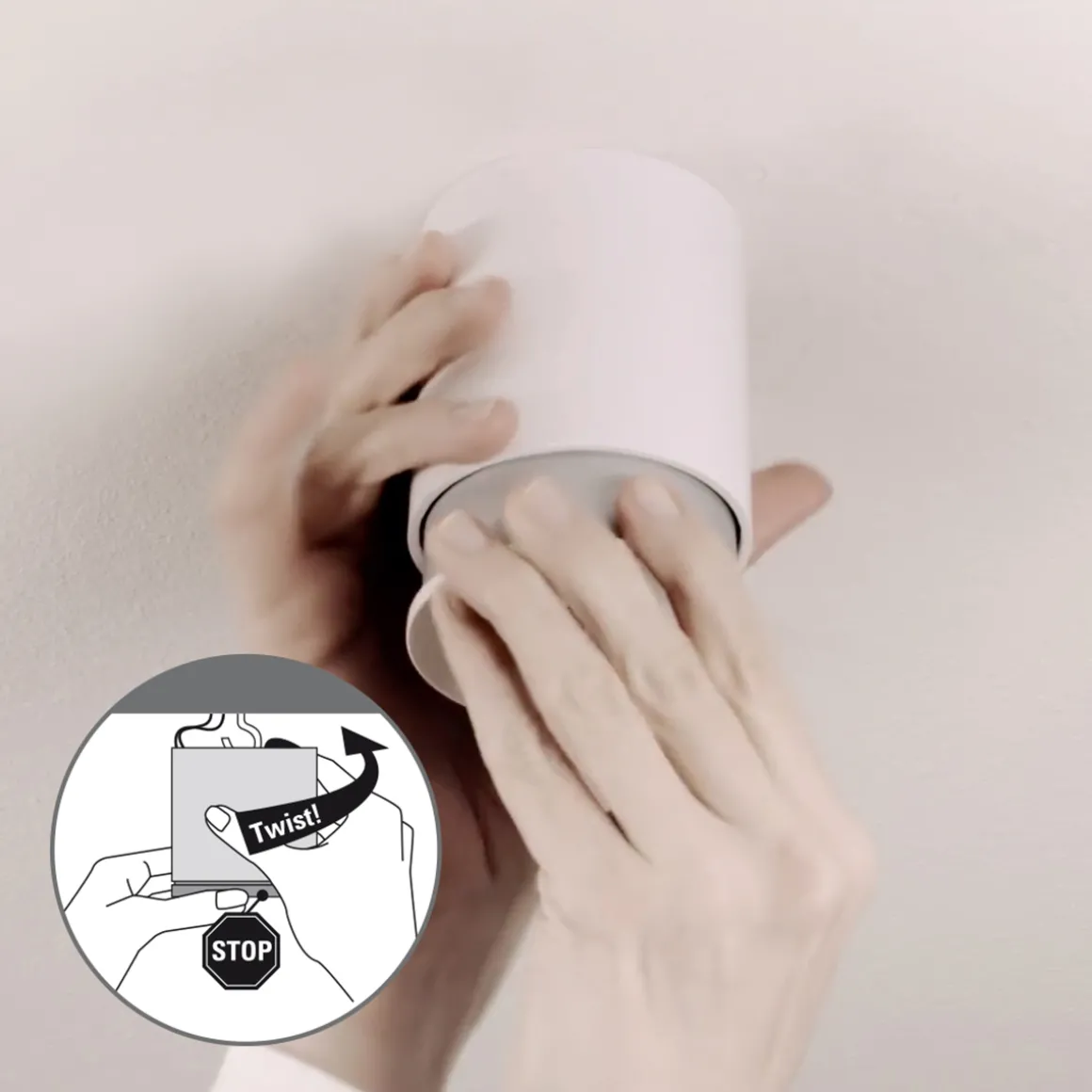 Twister Lighting Twister Pure Wand- / Deckenleuchte