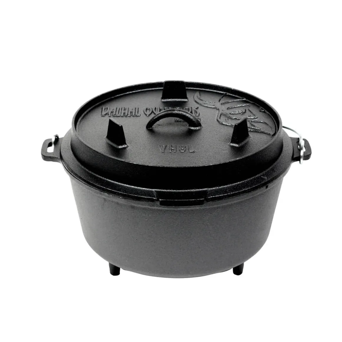 Valhal Outdoor Dutch Oven / Feuertopf 8L mit Füßen